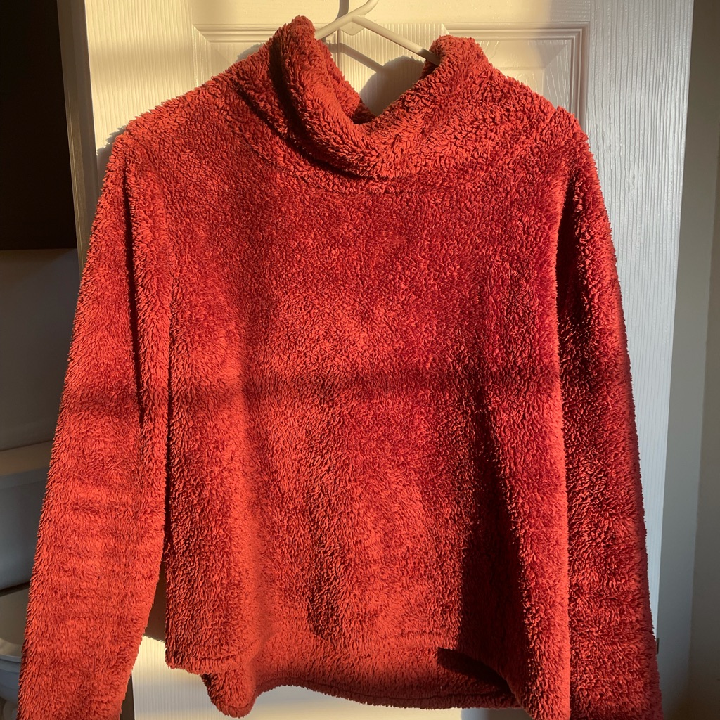 Fuzzy Red Pullover